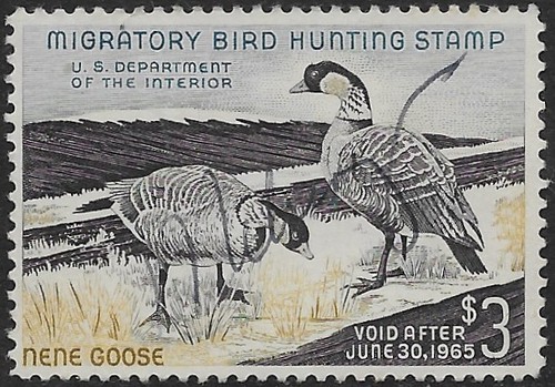 1964 federal duck stamp - us,