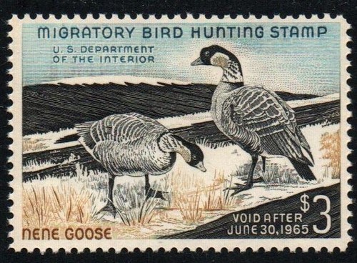 Federal duck stamp rw31 1964 - duck,